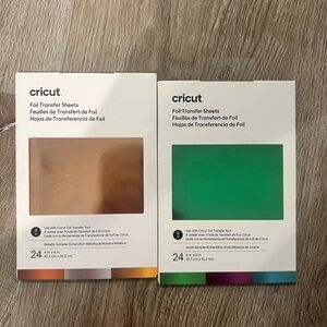 Cricut Foil Transfer Sheets - Metallic Copper and Vibrant Green